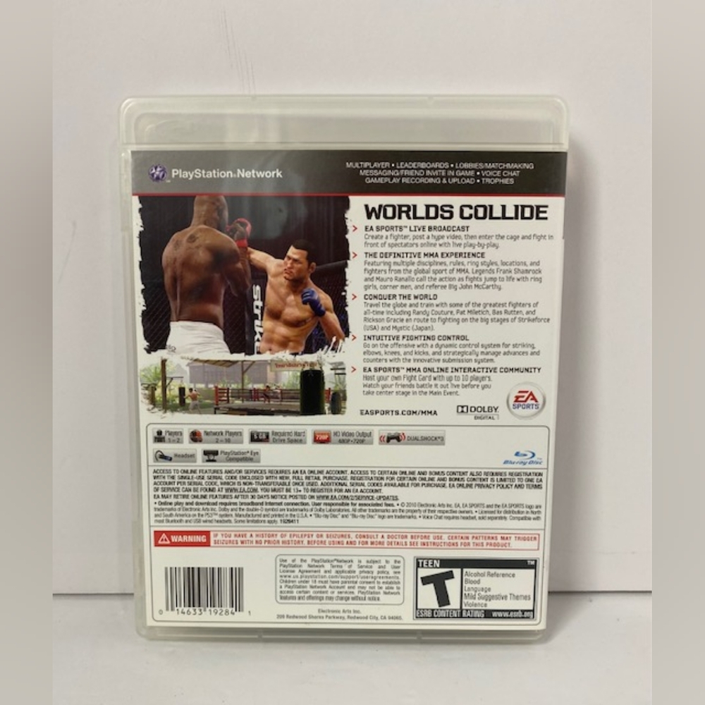 EA Sports MMA (Sony PlayStation 3, 2010) in good‎ condition - Picture 2 of 4